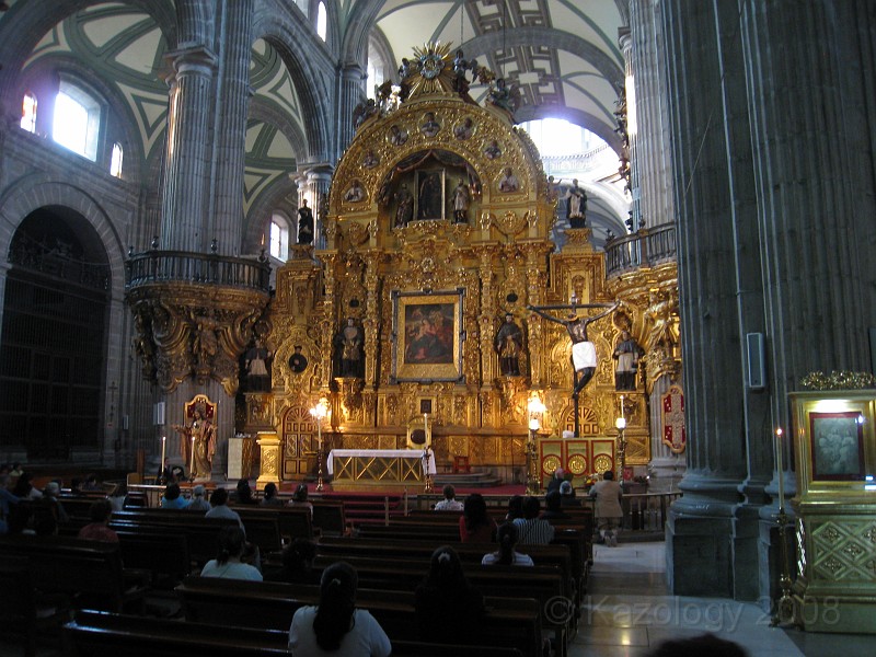 Mexico Pyramids - Mexico City 2009 1355.jpg - A trip to the Teotihuacan area of Mexico to visit the pyramids. A vast complex and a great climb to the top. This was followed by lunch in a cave, then a visit to the historical center of Mexico City. March 2009.